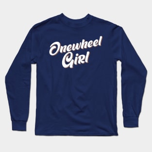 Womens - Onewheel Girl Script Long Sleeve T-Shirt